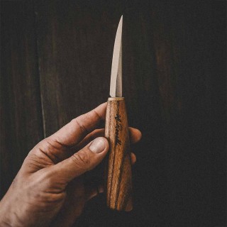 R112D Schnitzmesser lang Ulmenholz