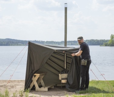 Mobile Zeltsauna Bei Finnwerk