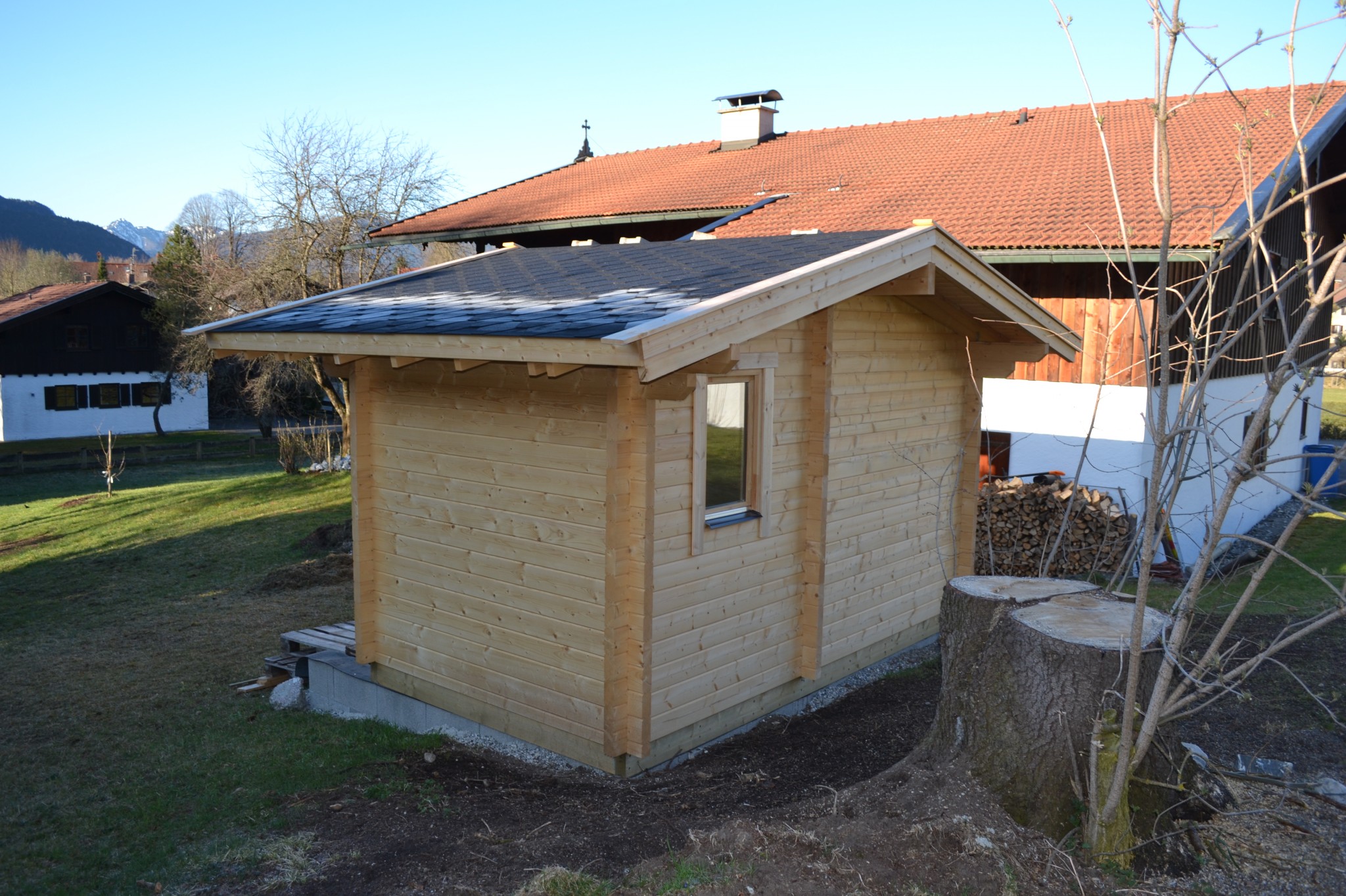 Blocksauna Deluxe bei FINNWERK
