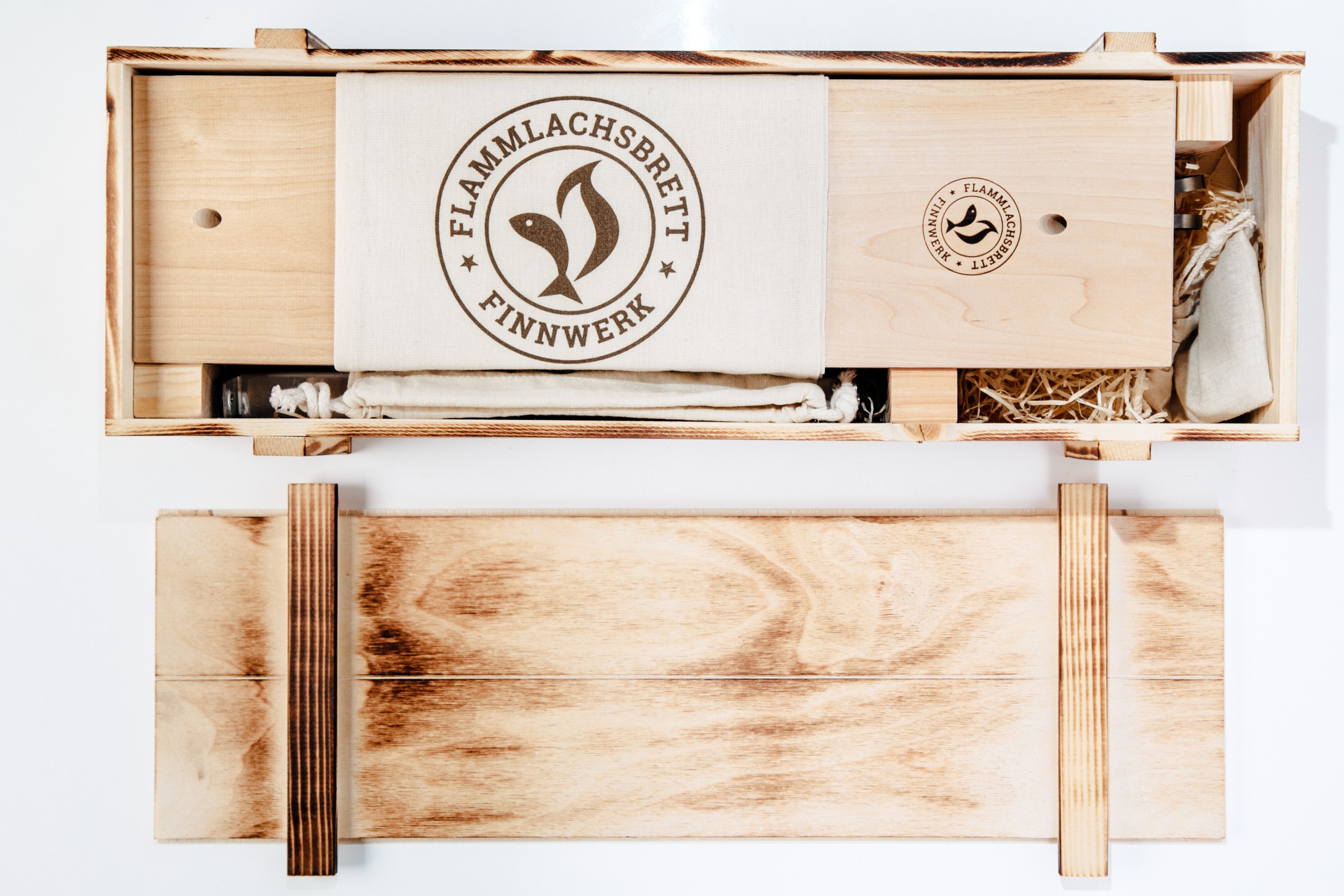 Geschenkbox Flammlachsbrett Exklusiv - FINNWERK