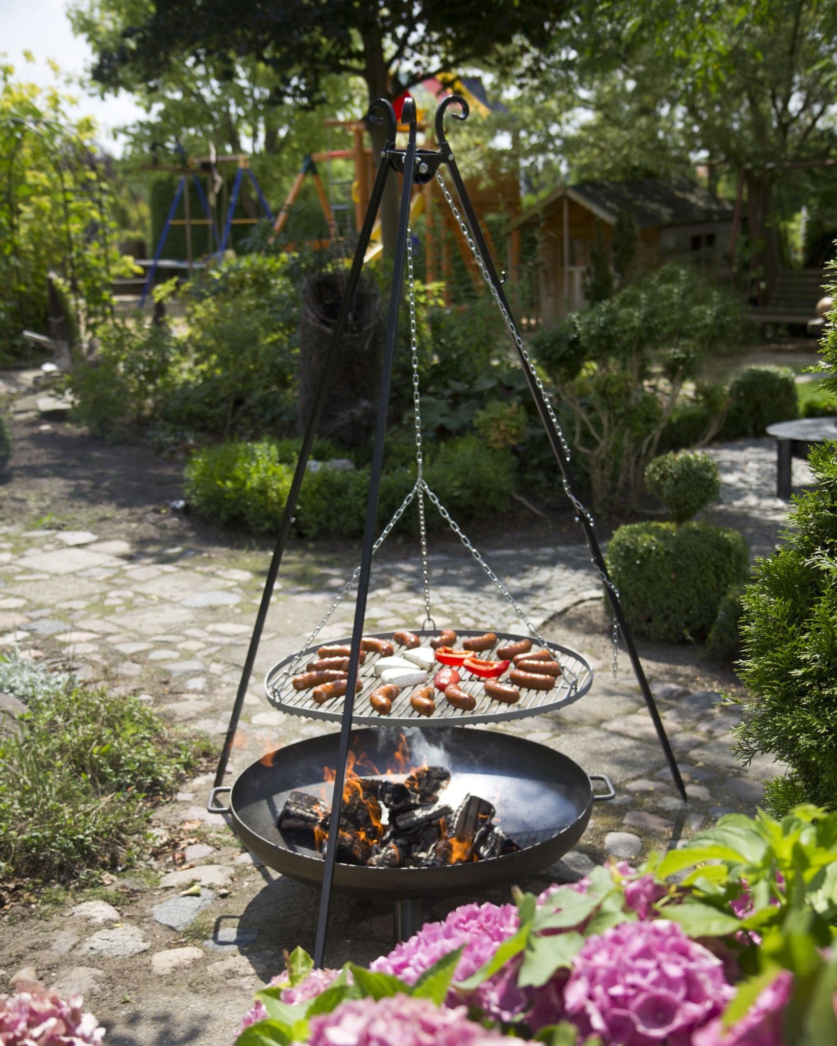 Schwenkgrill mit Feuerschale Ø 80cm online kaufen bei FINNWERK