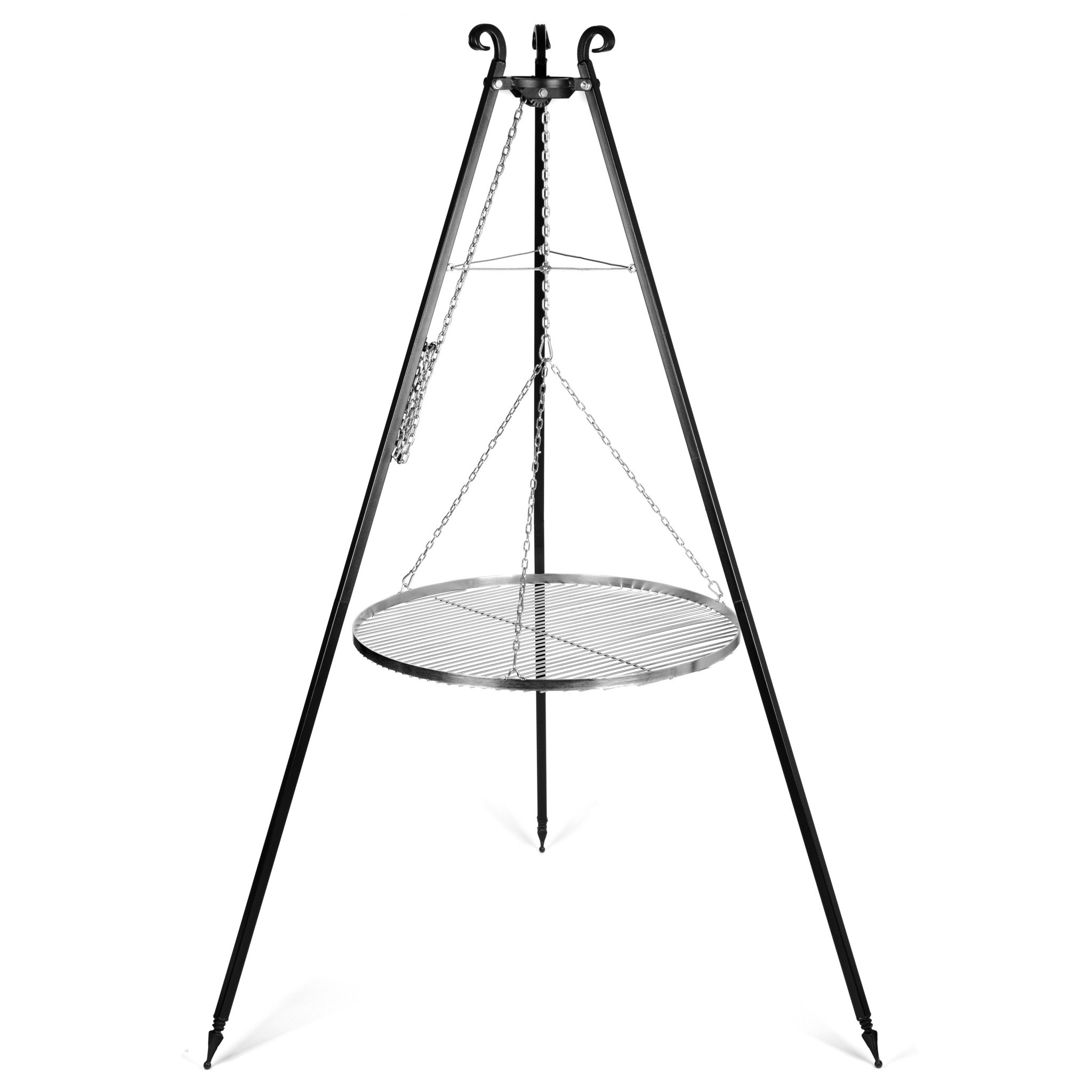 Dreibein-Schwenkgrill inkl 60 cm Edelstahl-Grillrost 
