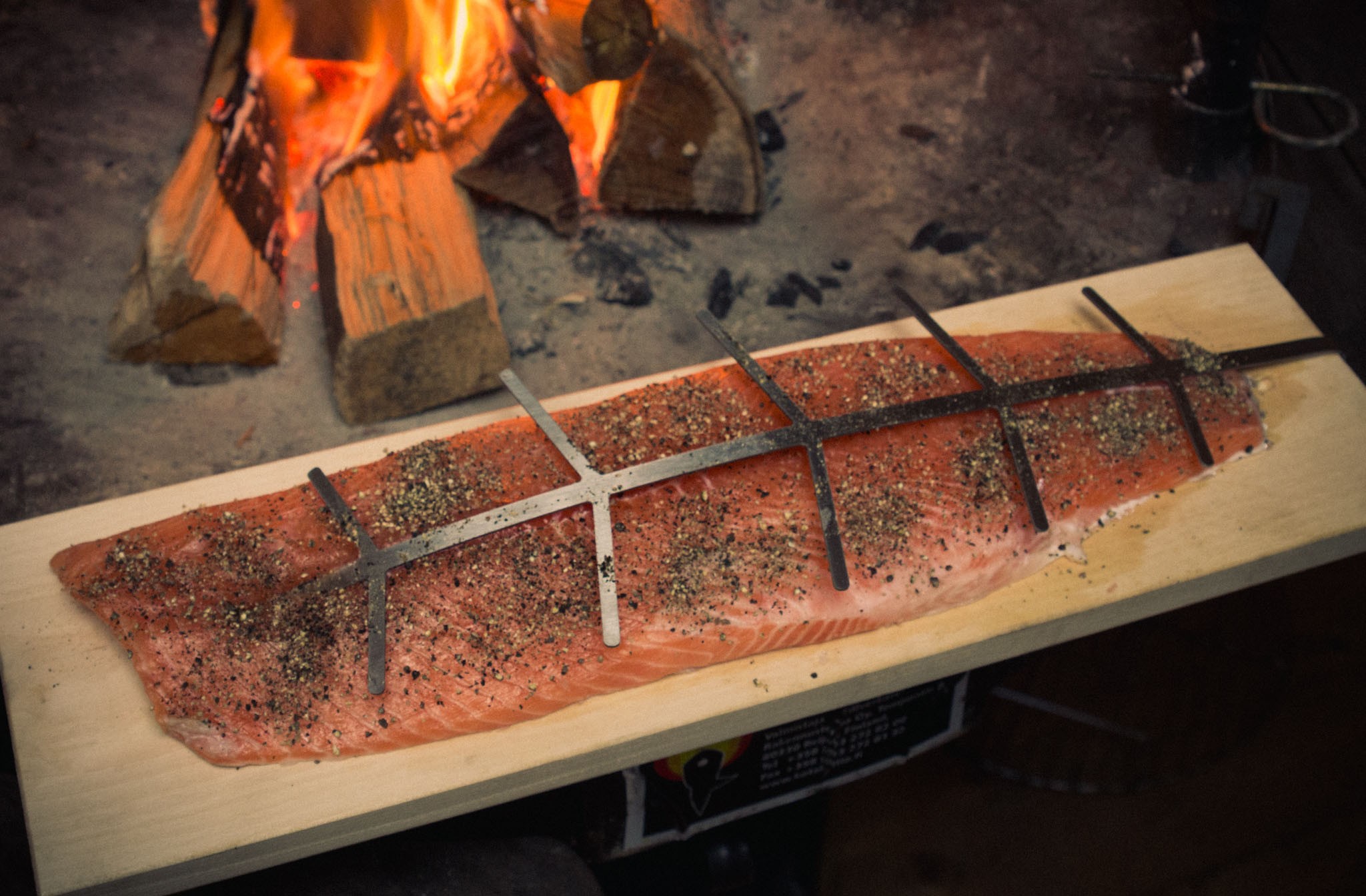 Kirschner Flammlachsbrett XXL - Profi Brett Aus Sibirischer Lärche Mit Rastverstellung