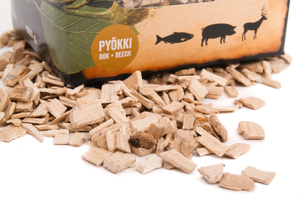 Buchenholz Woodchips für einsatz im Räucherofen von Muurikka 1-5cm