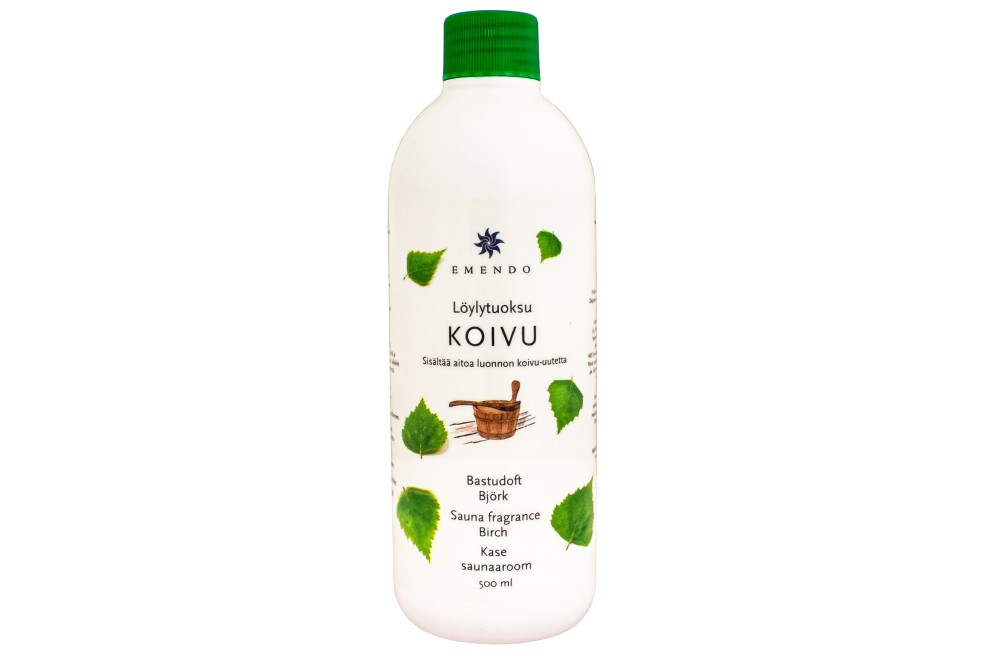 Emendo 500ml Birkenduft Ätherisches Öl Sauna Flasche Studiobild