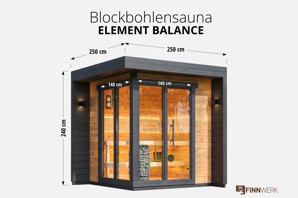Gartensauna-Element-BalanceUebersicht-Masse