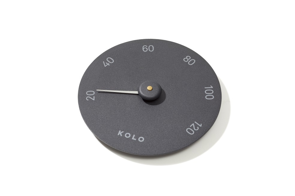 Kolo Thermometer 1 schwarz von der Seite