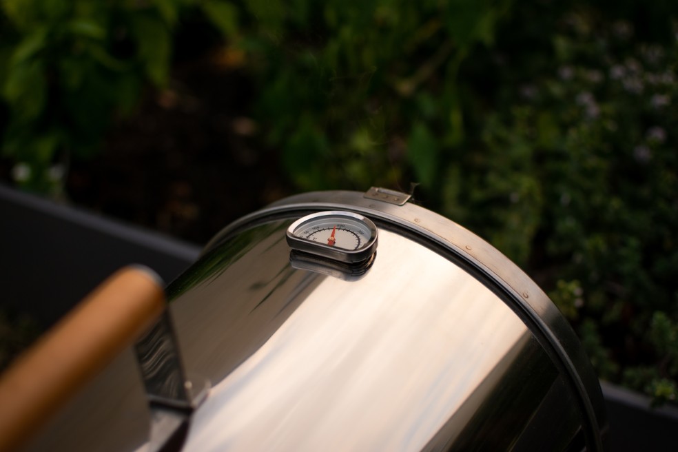 Muurikka Tischräucherofen außen Thermometer zur Temperaturanzeige