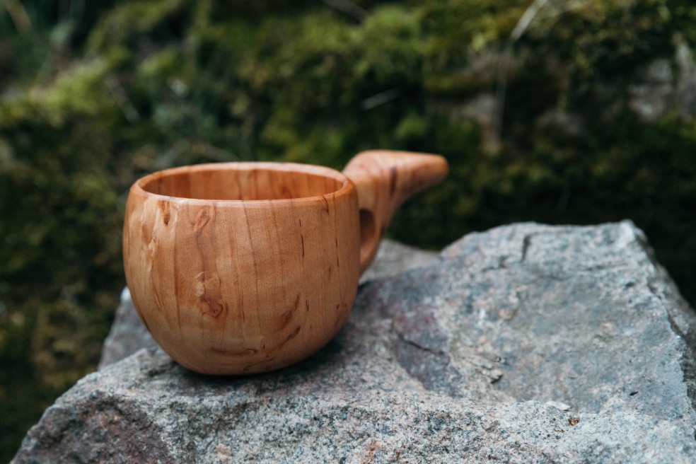 Outdoor finnische Holztasse Kuksa