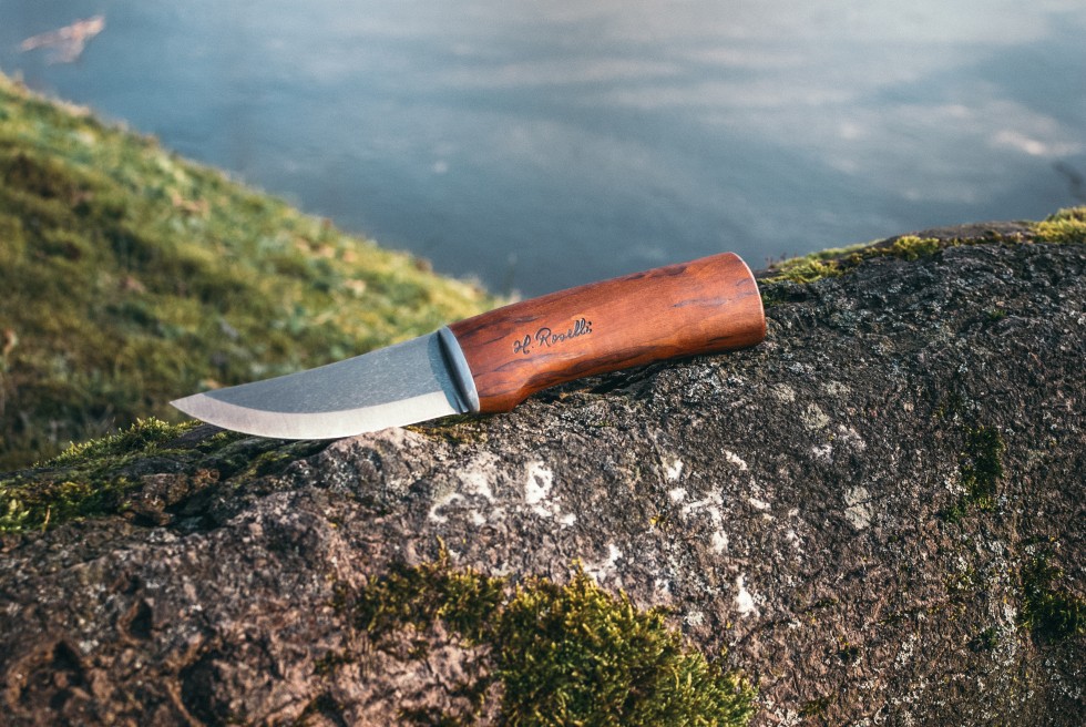 Roselli Jagdmesser - Härtester UHC Wootz Stahl geeignet für Outdoor- und Bushcraft Einsätze