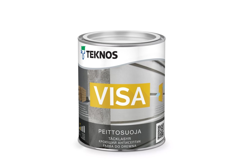 Teknos Visa Holzlasur Schwarz, Holzlasur für aussen Markenqualität