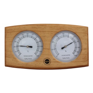 Opa Lumo Sauna-Thermo-Hygrometer Bogen Dunkel