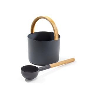 Kolo Saunaeimer-Set Toka in schwarz