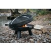 Finnwerk Funkenhaube für Feuerschale im Garten mit Schürhaken