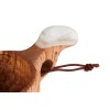 Kuksa Holztasse Detailaufnahme Hornapplikation