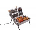 Vorschaubild: Elektro Räucherofen und Grill im Einsatz beim Grillen von Spießen
