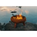 Vorschaubild: Funkenfang LAURI von FINNWERK im Einsatz mit Feuerschale am See - Lagerfeuermomente