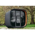 Vorschaubild: Round Cube Mini Luxus Gartensauna, Quadratische Form Gartenaufnahme 