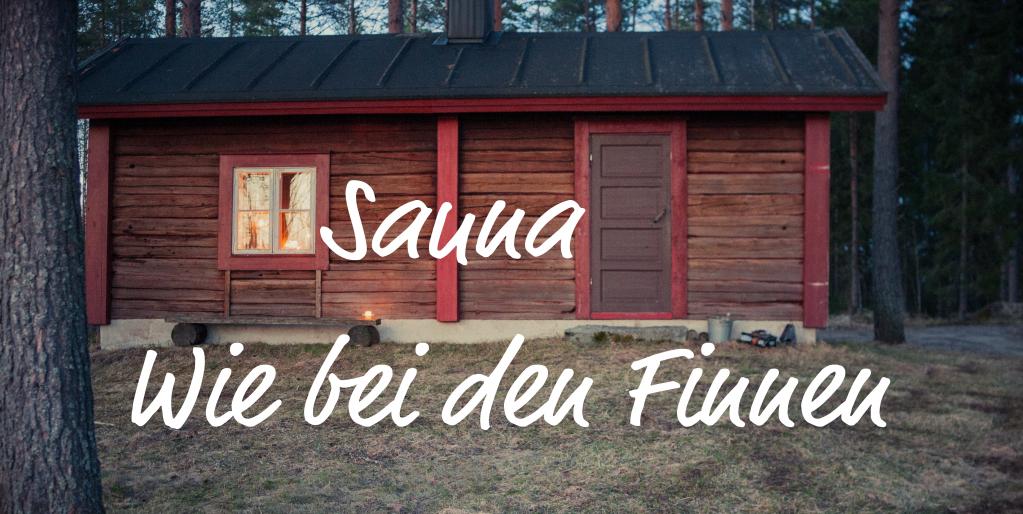 Finnische Sauna am See