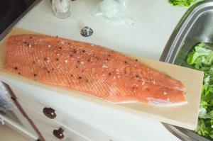 Lachs vor dem Garen